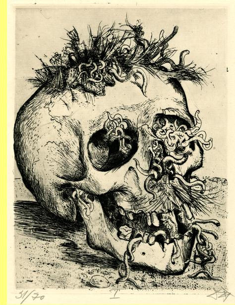 Desenho de Otto Dix, antigo combatente da I Guerra Mundial.