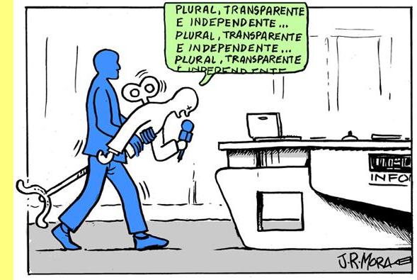 Cartoon de J.R. Mora.